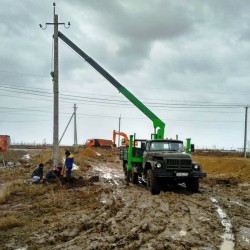 Услуги манипулятора в Алматы | Доставка бетонных столбов